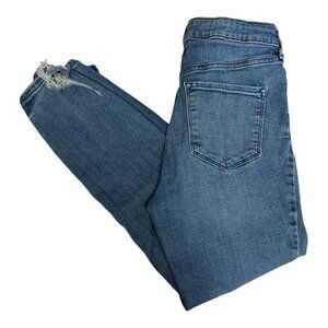 Old Navy Womens High Rise Distressed Jeans~Size 6~Blue Denim Destroyed  L9 08